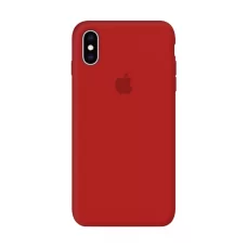 Силиконовый чехол Apple Silicone Case Red для iPhone Xs Max с закрытым низом